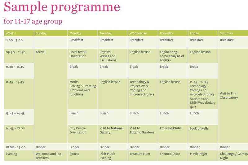 Anglais + STEM programme